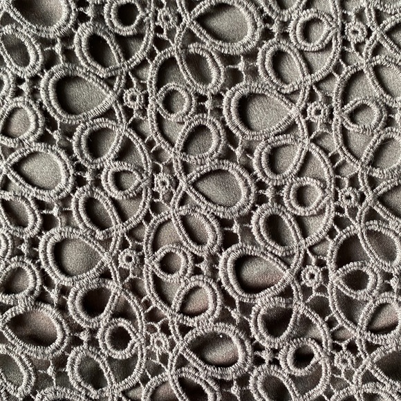 JONES NEW YORK COLLECTION PETITE tan/brown lace skirt with lining Size 10P - Picture 9 of 9